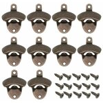 Vurahome - lot de 10 d�capsuleurs muraux vintage en bronze avec 20 vis assorties pour bar, cuisine, accessoire ...