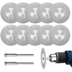 Lot de 10 disques diamant, 40mm mini disques � tron�onner perfor�s avec 2 mandrins disques � tron�onner ...
