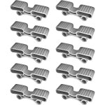 Lot de 10 embouts support de latte 38x12mm caoutchouc souple pour sommier 11mm installation rapide et ...