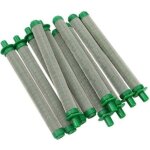 Lot de 10 filtres pour pistolet pulv�risateur sans air en acier inoxydable 304 - accessoires pour machine ...