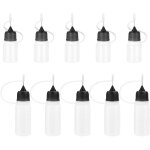 Lot de 10 flacons pipette plastique souple ? bouteilles colle vides pointe aiguille pr�cision 5 / 10 ...