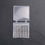 Lot de 10 fraises � d�foncer cnc, tige de 1 / 8 po, fraises � coupe h�lico�dale simple cannelure, kit ...