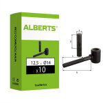 Lot de 10 gonds � visser scellement chimique �14mm ? acier brut laqu� ? fixation robuste pour applications ...