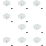 Lot de 10 interrupteurs � actionner lors de l'ouverture ou de la fermeture d'une porte de placard, plastique, ...