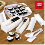 Lot de 10 kits  sushi, coupe - rouleaux, support, moules  maki, formes de cuisine
