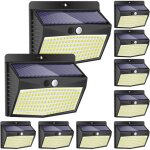 [lot de 10 lampe solaire exterieur, 138led lumiere solaire exterieur avec detecteur de mouvement �tanche ...