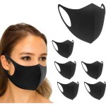 Lot de 10 masques en tissu - protection du visage unisexe avec boucle d'oreille - r�utilisable et lavable ...
