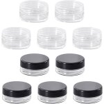 Lot de 10 mini botes d'emballage rondes, botes d'emballage en plastique, piluliers portables, botes ...