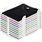 Lot de 10 organiseurs de tshirts, organisateurs de garderobe, organiseurs de chemises, organiseur de ...