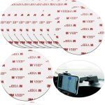 Lot de 10 pastilles adh�sives circulaires double face de 75 mm adh�sif de rechange puissant pour support ...