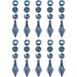 Lot de 10 pendentifs en forme de cône en cristal en forme de larme pour lustre, fenêtre, sapin de noël, ... Lot de 10 pendentifs en forme de cône en cristal en forme de larme pour lustre, fenêtre, sapin de noël, ...