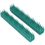 Lot de 10 pics anti - oiseaux et anti - chats de 36 cm en plastique, pour jardin.