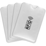 Lot de 10 pochettes de protection anti - rfid antid�rapantes pour cartes -