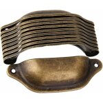 Lot de 10 poign�e bouton de porte d�coration pour meuble tiroir laiton antique