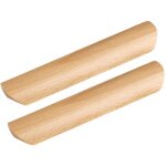 Lot de 10 poignées métal même en bois poignee pour meuble à tirairs avec vis 128 mm d'entraxe Lot de 10 poignées métal même en bois poignee pour meuble à tirairs avec vis 128 mm d'entraxe