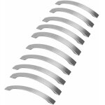 Lot de 10 poignee de meuble cuisine - chromes - poignes de porte nickel bross poignee de cuisine inox ...