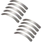 Lot de 10 poignee de meuble cuisine - chrom�es - poign�es de porte nickel bross� poignee de cuisine poign�e ...