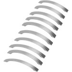 Lot de 10 poignee de meuble cuisine - chrom�es - poign�es de porte nickel bross� poignee de cuisine poign�e ...