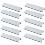 Lot de 10 poign�e profil poign�e de meuble cuisine - poign�e invisible poignee de meuble bross� poign�e ...