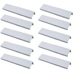 Lot de 10 poigne profil poigne de meuble cuisine - poigne invisible poignee de meuble bross poigne ...