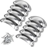 Lot de 10 poign�es de tiroir vintage en forme de coquillage pour porte de cuisine, d�coration r�tro pour ...