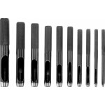 Lot de 10 poinçons ronds en acier 1 mm à 10 mm en cuir pour trou creux en cuir pour bracelet de montre ... Lot de 10 poinçons ronds en acier 1 mm à 10 mm en cuir pour trou creux en cuir pour bracelet de montre ...