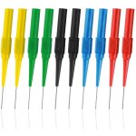 Lot de 10 pointes de mesure pour multim�tre - sonde de test 0, 7 mm - isolation - aiguille - fiche banane ...