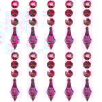 Lot de 10 prismes en cristal pour lustre, pendentifs en cristal acrylique et verre cristal.