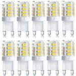 Lot de 10 projecteur led, lumi�re d�corative led, ampoule led g9, 5 w blanc froid, ampoules led � �conomie ...