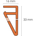 Lot de 10 rail hung pvc r�no pr� - perc�