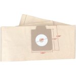 Lot de 10 sacs d'aspirateur compatibles avec nilfisk euroclean kent gd930 , uz930 , uz935 , dp9000 , ...