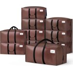 Lot 10 sacs de demenagement grand format avec sangles et poignee marron