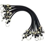 Lot de 10 sangles d'arrimage, sangles d'arrimage robustes avec crochets, sangles d'arrimage courtes, ...