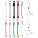 Lot de 10 serre cbles rutilisables en silicone, serre cbles, serre cbles en silicone, serre cbles ...