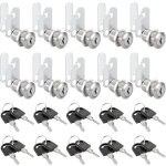 Lot de 10 serrures bo�te aux lettres, 25mm serrure armoire metallique, barillet boite aux lettres en ...