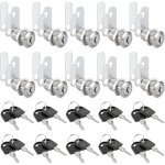 Lot de 10 serrures bo�te aux lettres, 25mm serrure armoire metallique, barillet boite aux lettres en ...