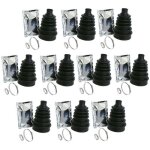 Lot 10 soufflets de cardan universels pour auto + colliers et graisse