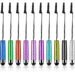 Lot de 10 stylets courts pour �crans tactiles, tablettes, smartphones, t�l�phones portables et tous les ...