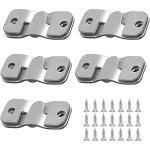 Lot de 10 supports encastrs en acier inoxydable pour ttes de lit et miroirs muraux. supports de fixation ...