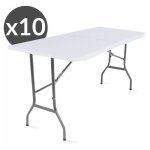 Mob event pro - lot de 10 tables pliantes brasserie 180 x 70 x 74 cm Mob event pro - lot de 10 tables pliantes brasserie 180 x 70 x 74 cm