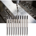 Lot de 10 tarauds m�triques � t�te conique m4, tarauds m�triques en acier au carbone, pour percer des ...