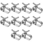 Lot de 10 tendeurs pour cl�ture, c�ble barbel� et grilles de jardin, fixation robuste
