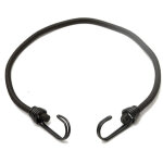 Lot de 10 tendeurs sandows �lastiques avec 2 crochets - 60 cm - noir