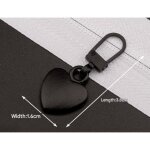 Lot de 10 tirette de rechange fermeture eclair, m�tal amovible tirettes en forme de cour tirettes de ...