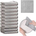 Lot de 10 torchons cuisine m�talliques double couche, multifonctions non rayants, pour vaisselle humide ...