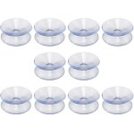 Lot de 10 ventouses double face en caoutchouc de silicone pour dessus de table - ventouse transparente ...