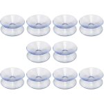 Lot de 10 ventouses double face en caoutchouc silicone ulisem pour plateaux de table, ventouse transparente ... Lot de 10 ventouses double face en caoutchouc silicone ulisem pour plateaux de table, ventouse transparente ...