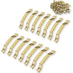 Lot de 100 + 200 vis inclus photo crochet en metal dor�e solide et durable - crochet pour cadre / photo ...