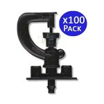 Suinga - lot de 100 arroseur d'irrigation 360� rotatif - micro arroseur buse jardin