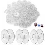 Lot de 100 bobines en plastique pour machine � coudre, compatibles avec la plupart des machines � coudre. ...